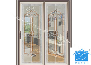 Σαφείς συρόμενες γαλλικές πόρτες Patio λοξοτμήσεων, γαλλικό γυαλί ασφάλειας που οι πόρτες Patio