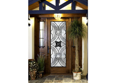 Ωοειδείς διαμορφωμένες πόρτες εισόδων γυαλιού σιδήρου, αντισηπτικές πόρτες επεξεργασμένου σιδήρου με το γυαλί