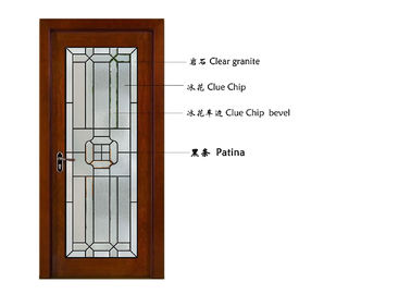 καταστήστε αλεξίπυρες τις σαφών συρόμενων γαλλικών πόρτες Patio λοξοτμήσεων, γαλλικό γυαλί ασφάλειας που γλιστρά τις πόρτες Patio